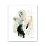 Shop Pianta Art Print-Abstract, Black, Dan Hobday, Green, Portrait, Rectangle, View All, White-framed painted poster wall decor artwork