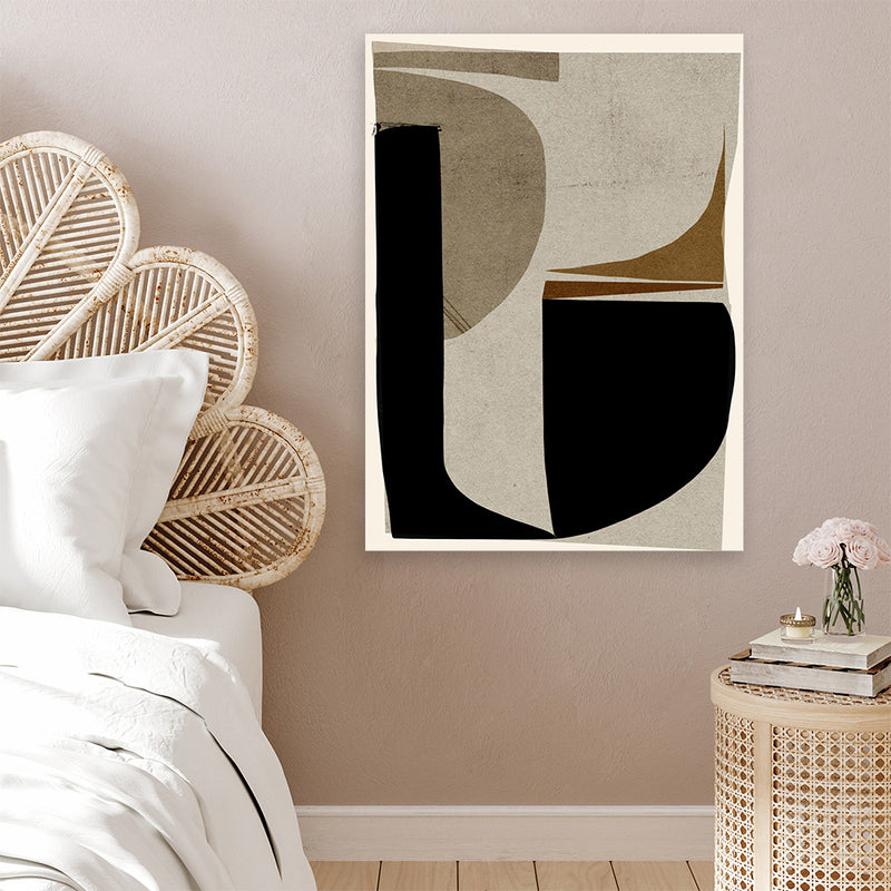 Shop Remix Canvas Art Print-Abstract, Black, Brown, Dan Hobday, Portrait, Rectangle, View All-framed wall decor artwork