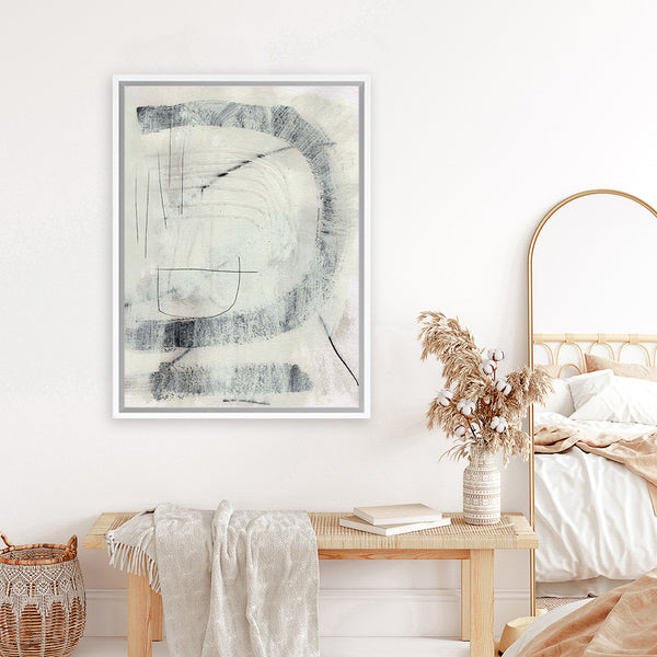 Shop Respond Canvas Art Print-Abstract, Dan Hobday, Neutrals, Portrait, Rectangle, View All-framed wall decor artwork