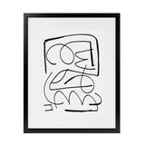 Shop Simple Art Print-Abstract, Black, Dan Hobday, Portrait, Rectangle, View All, White-framed painted poster wall decor artwork