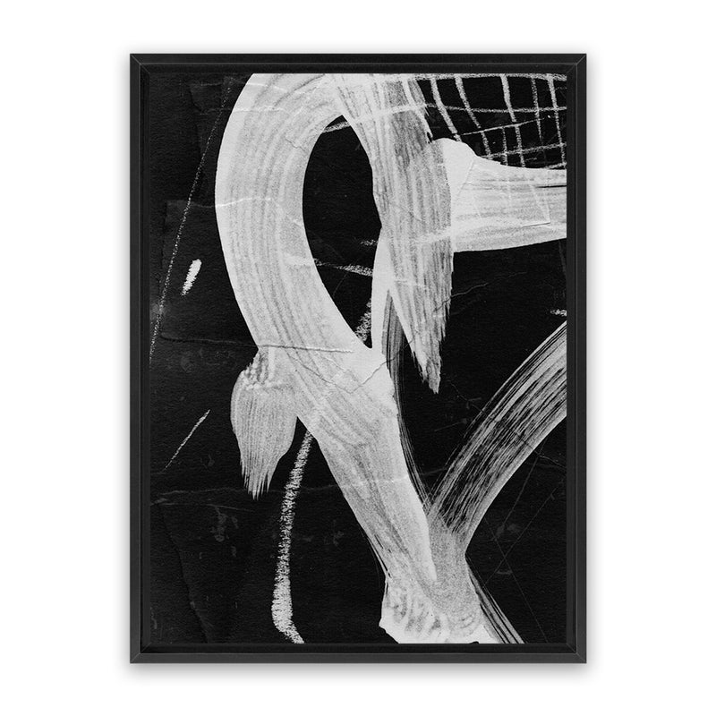 Shop Sinking Canvas Art Print-Abstract, Black, Dan Hobday, Portrait, Rectangle, View All-framed wall decor artwork