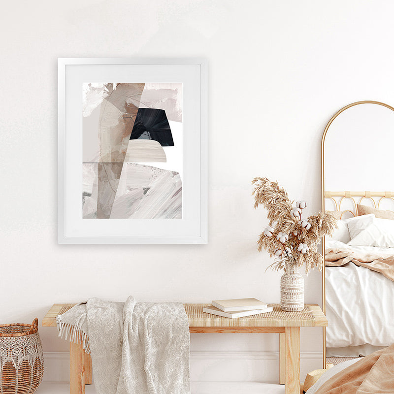 Shop Smooth Art Print-Abstract, Dan Hobday, Neutrals, Portrait, Rectangle, View All-framed painted poster wall decor artwork