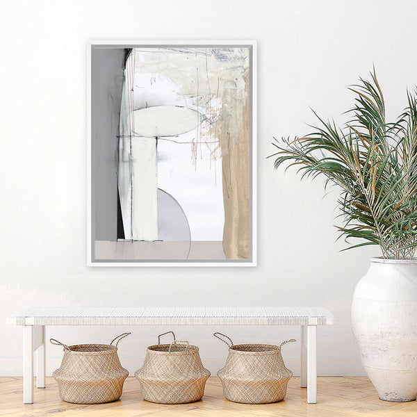 Shop Soft Neutral Canvas Art Print-Abstract, Dan Hobday, Neutrals, Portrait, Rectangle, View All-framed wall decor artwork