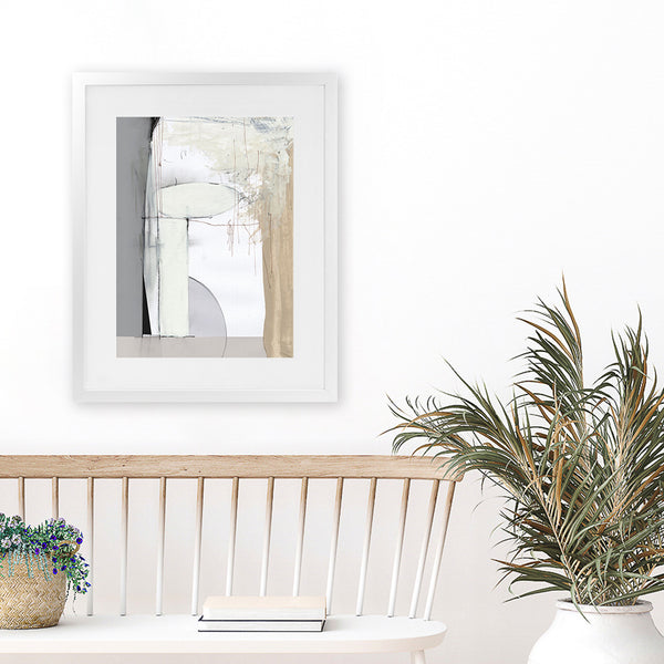Shop Soft Neutral Art Print-Abstract, Dan Hobday, Neutrals, Portrait, Rectangle, View All-framed painted poster wall decor artwork