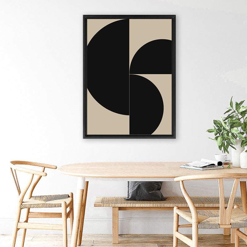 Shop Someone Canvas Art Print-Abstract, Black, Brown, Dan Hobday, Portrait, Rectangle, View All-framed wall decor artwork