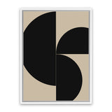 Shop Someone Canvas Art Print-Abstract, Black, Brown, Dan Hobday, Portrait, Rectangle, View All-framed wall decor artwork