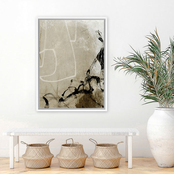 Shop Step Closer Canvas Art Print-Abstract, Dan Hobday, Neutrals, Portrait, Rectangle, View All-framed wall decor artwork