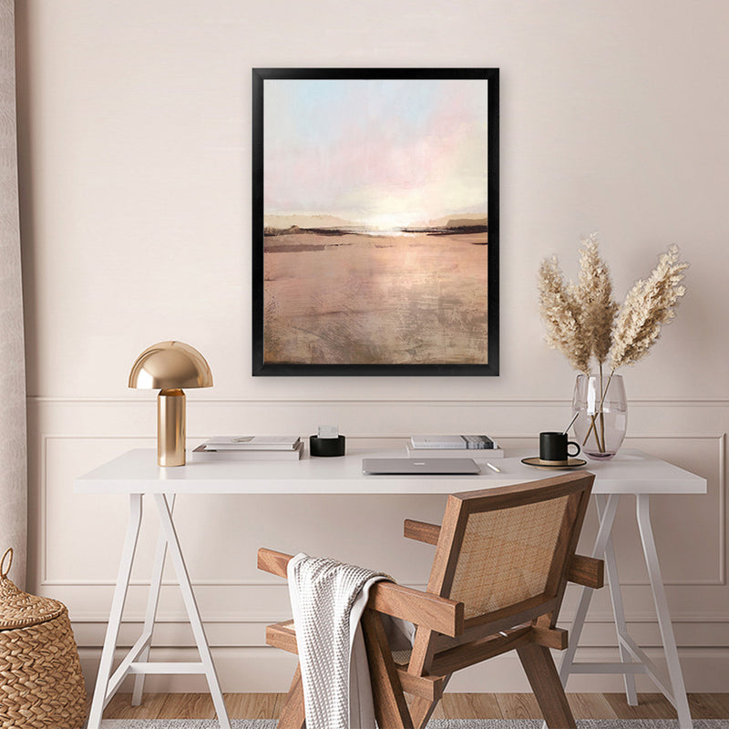 Shop New Dawn Art Print-Abstract, Brown, Dan Hobday, Portrait, Rectangle, View All-framed painted poster wall decor artwork