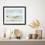 Shop Breathe In Art Print-Abstract, Blue, Dan Hobday, Green, Horizontal, Landscape, Rectangle, View All-framed painted poster wall decor artwork