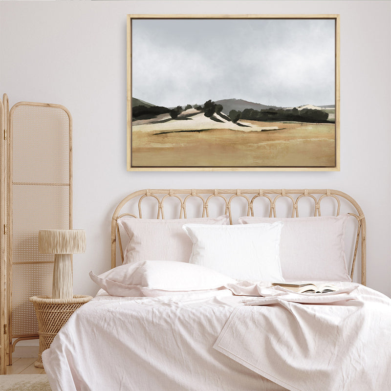 Shop Lazy Afternoon Canvas Art Print-Abstract, Brown, Dan Hobday, Grey, Horizontal, Rectangle, View All-framed wall decor artwork