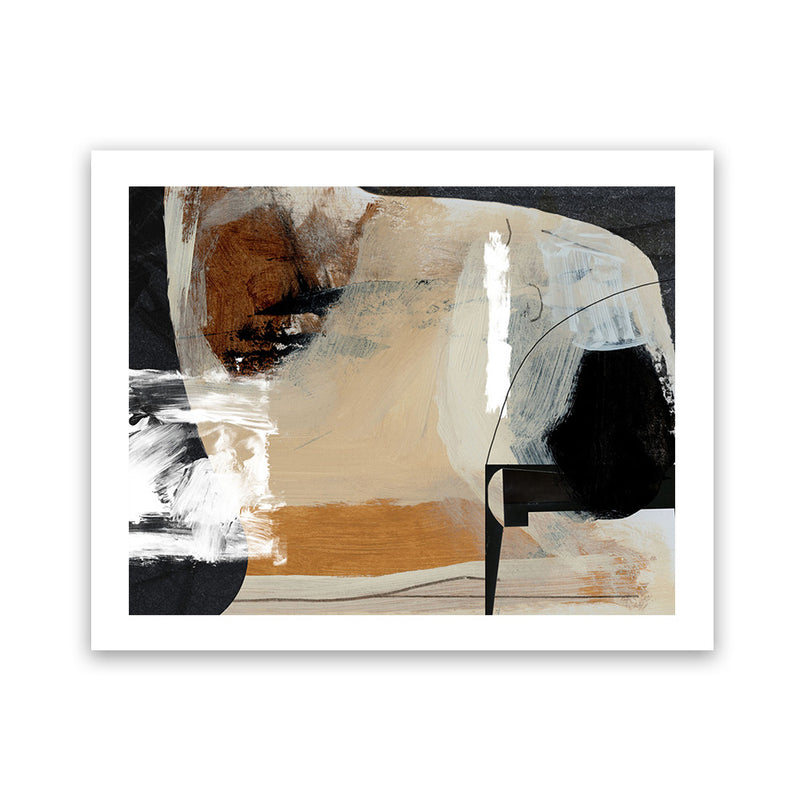 Shop Logical Art Print-Abstract, Black, Brown, Dan Hobday, Horizontal, Rectangle, View All-framed painted poster wall decor artwork