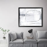 Shop Mood Art Print-Abstract, Dan Hobday, Horizontal, Rectangle, View All, White-framed painted poster wall decor artwork
