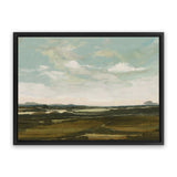 Shop Valley View Canvas Art Print-Abstract, Dan Hobday, Green, Horizontal, Rectangle, View All-framed wall decor artwork