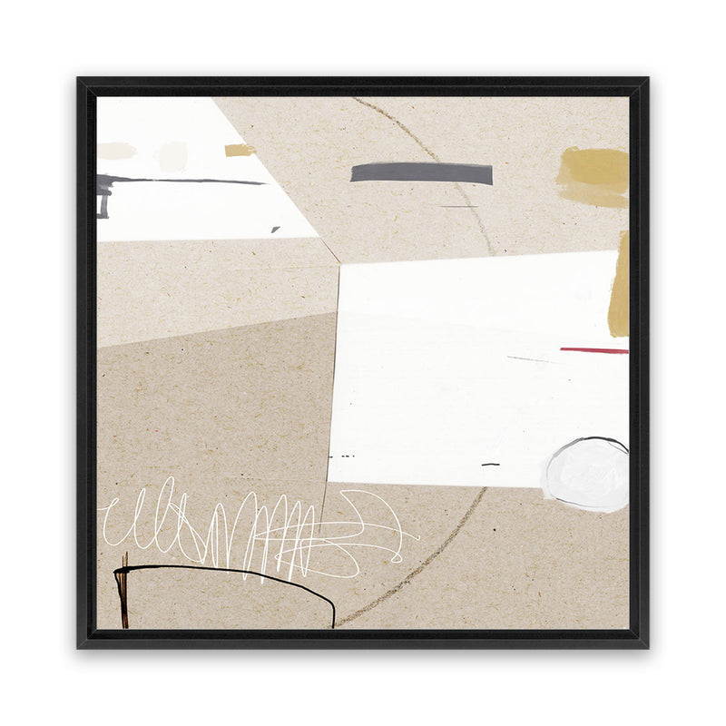 Shop Block (Square) Canvas Art Print-Abstract, Brown, Dan Hobday, Neutrals, Square, View All-framed wall decor artwork