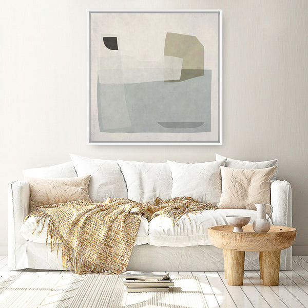 Shop Bourne (Square) Canvas Art Print-Abstract, Dan Hobday, Neutrals, Square, View All-framed wall decor artwork