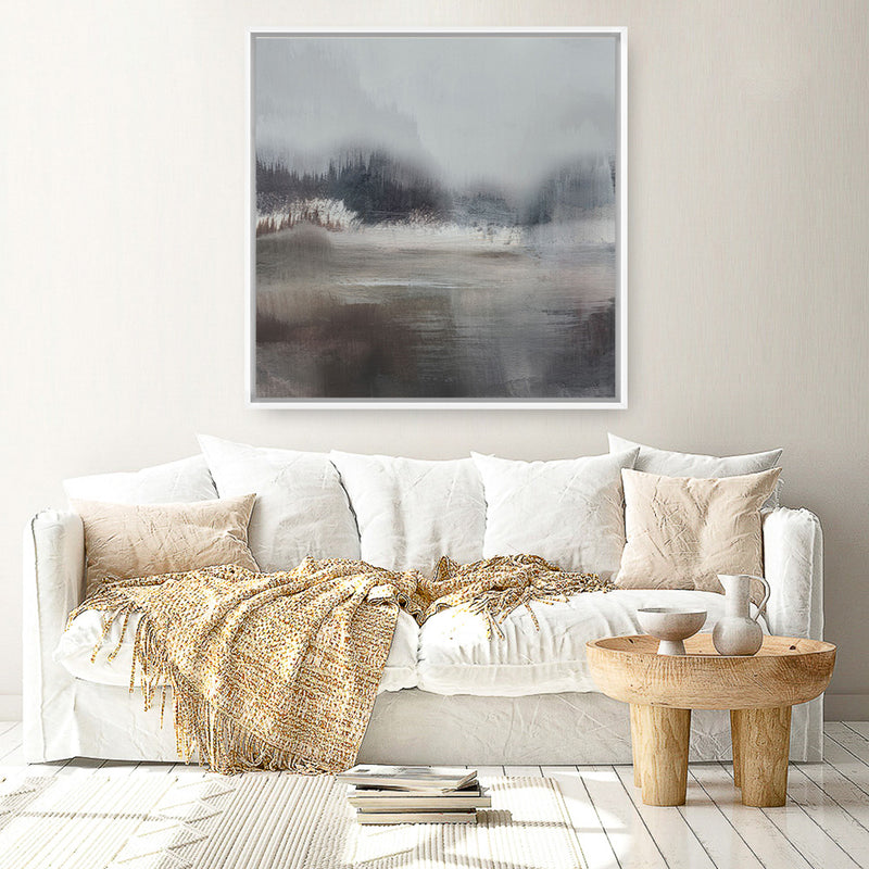 Shop Forest Lake (Square) Canvas Art Print-Abstract, Brown, Dan Hobday, Square, View All-framed wall decor artwork