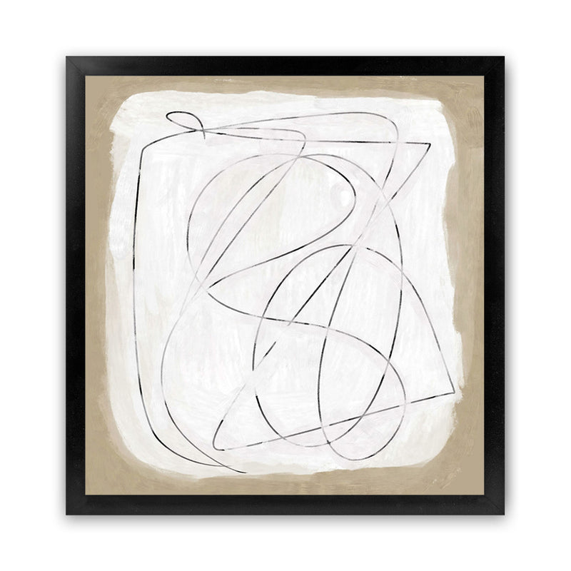 Shop Format (Square) Art Print-Abstract, Brown, Dan Hobday, Square, View All, White-framed painted poster wall decor artwork