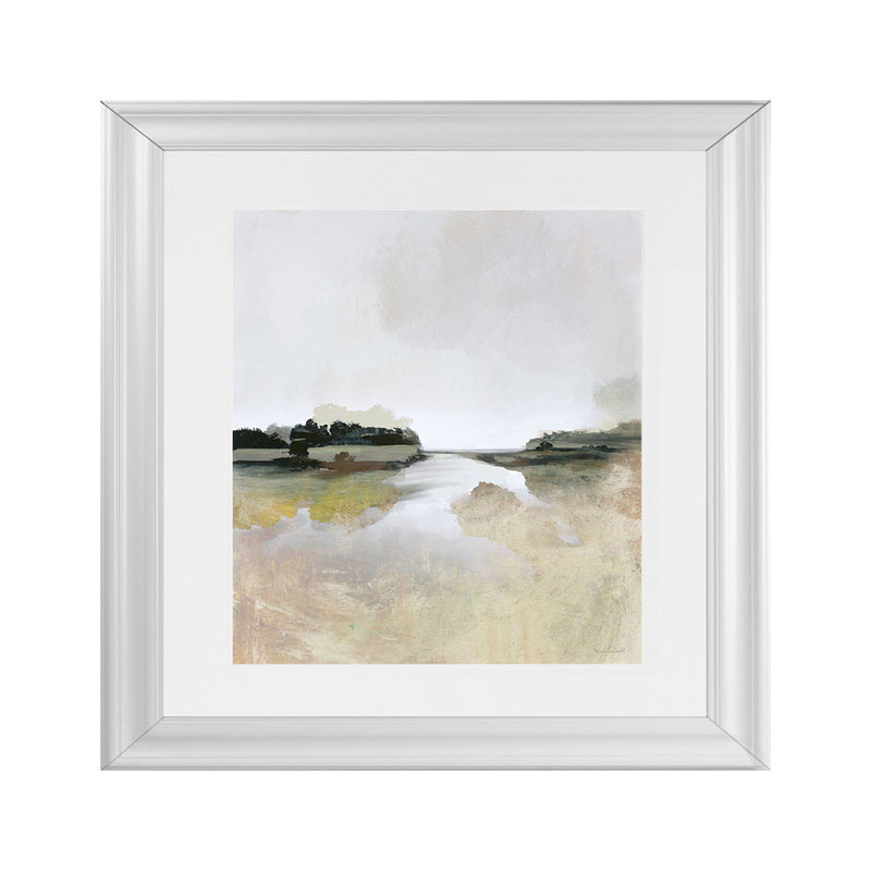 Shop Gold Lake View (Square) Art Print-Abstract, Dan Hobday, Neutrals, Square, View All-framed painted poster wall decor artwork