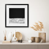 Shop Mono Horizon (Square) Art Print-Abstract, Black, Dan Hobday, Square, View All-framed painted poster wall decor artwork