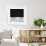 Shop Mono Horizon (Square) Art Print-Abstract, Black, Dan Hobday, Square, View All-framed painted poster wall decor artwork