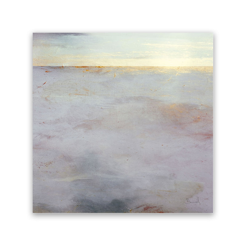Shop New Day (Square) Canvas Art Print-Abstract, Dan Hobday, Neutrals, Square, View All, Yellow-framed wall decor artwork