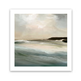 Shop Sennen Cove (Square) Art Print-Abstract, Dan Hobday, Green, Square, View All, Yellow-framed painted poster wall decor artwork