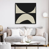 Shop State (Square) Canvas Art Print-Abstract, Black, Dan Hobday, Neutrals, Square, View All-framed wall decor artwork