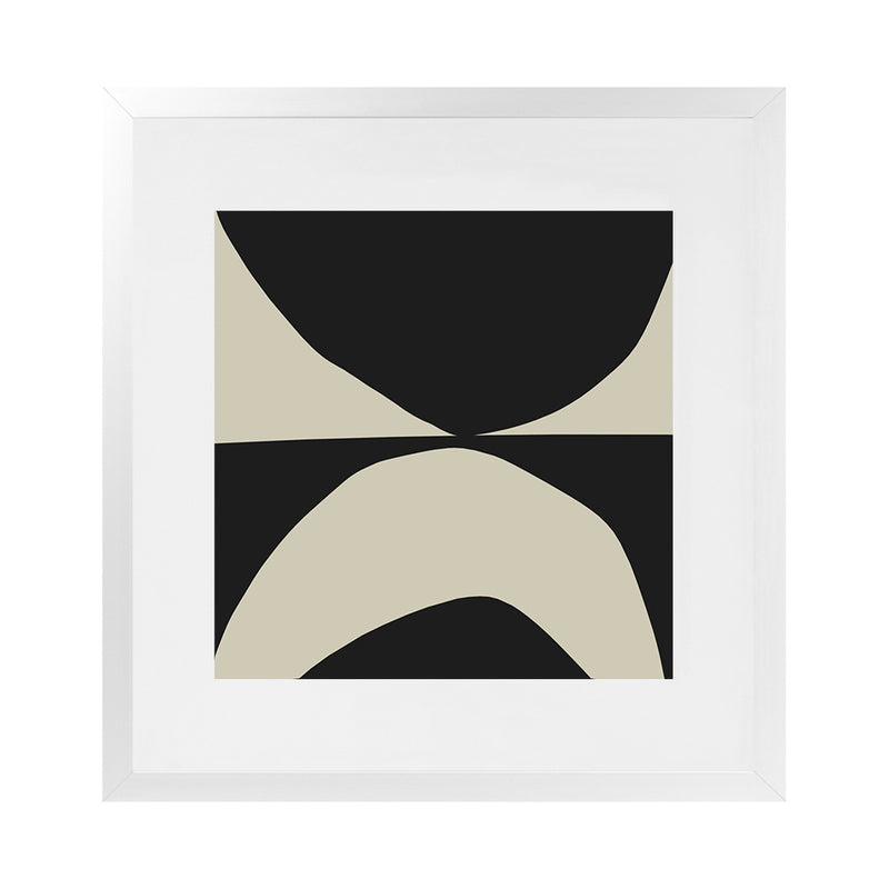 Shop State (Square) Art Print-Abstract, Black, Dan Hobday, Neutrals, Square, View All-framed painted poster wall decor artwork