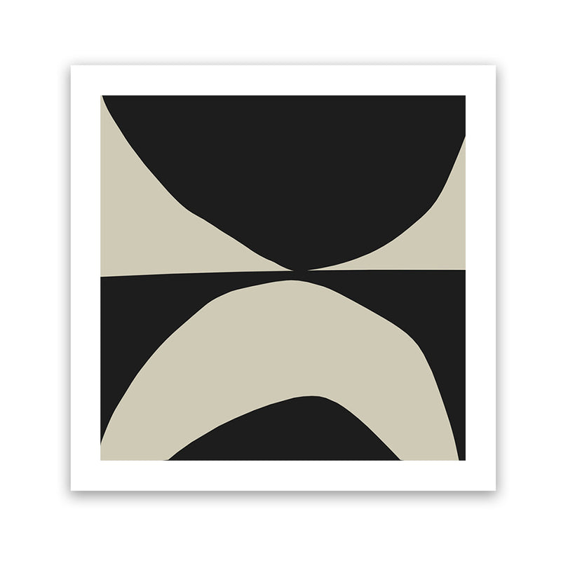 Shop State (Square) Art Print-Abstract, Black, Dan Hobday, Neutrals, Square, View All-framed painted poster wall decor artwork