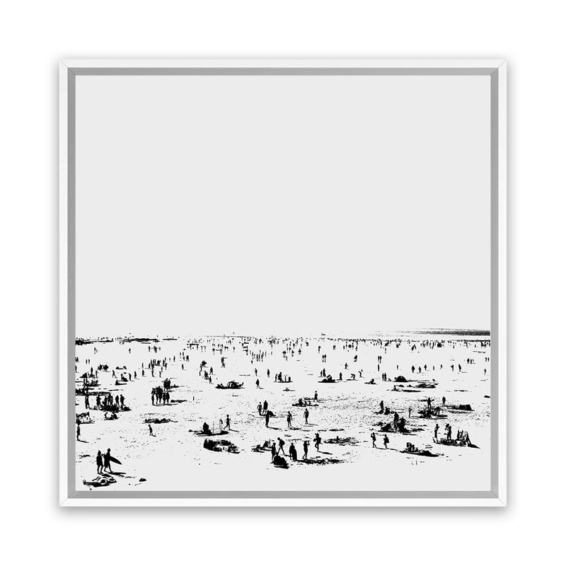 Shop The Beach (Square) Canvas Art Print-Abstract, Dan Hobday, Neutrals, Square, View All-framed wall decor artwork