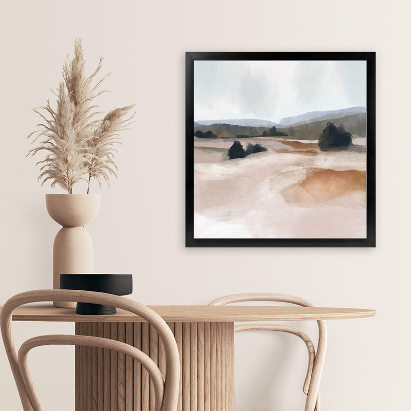 Shop The Ranch (Square) Art Print-Abstract, Brown, Dan Hobday, Square, View All-framed painted poster wall decor artwork