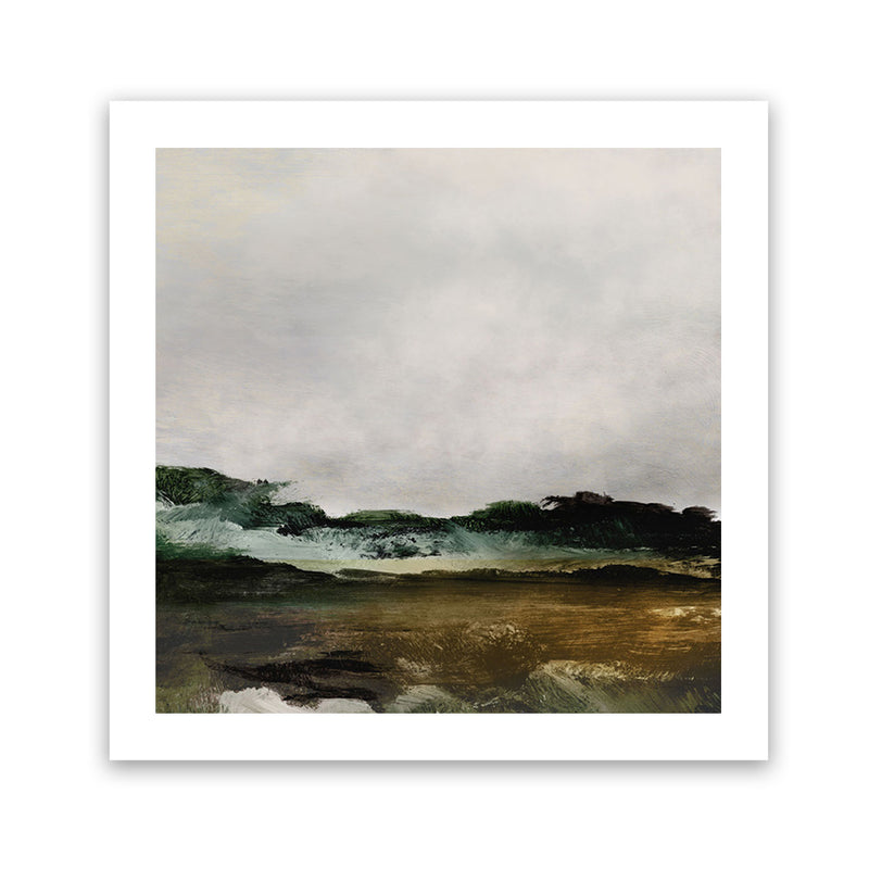 Shop Verte 2 (Square) Art Print-Abstract, Brown, Dan Hobday, Green, Square, View All-framed painted poster wall decor artwork