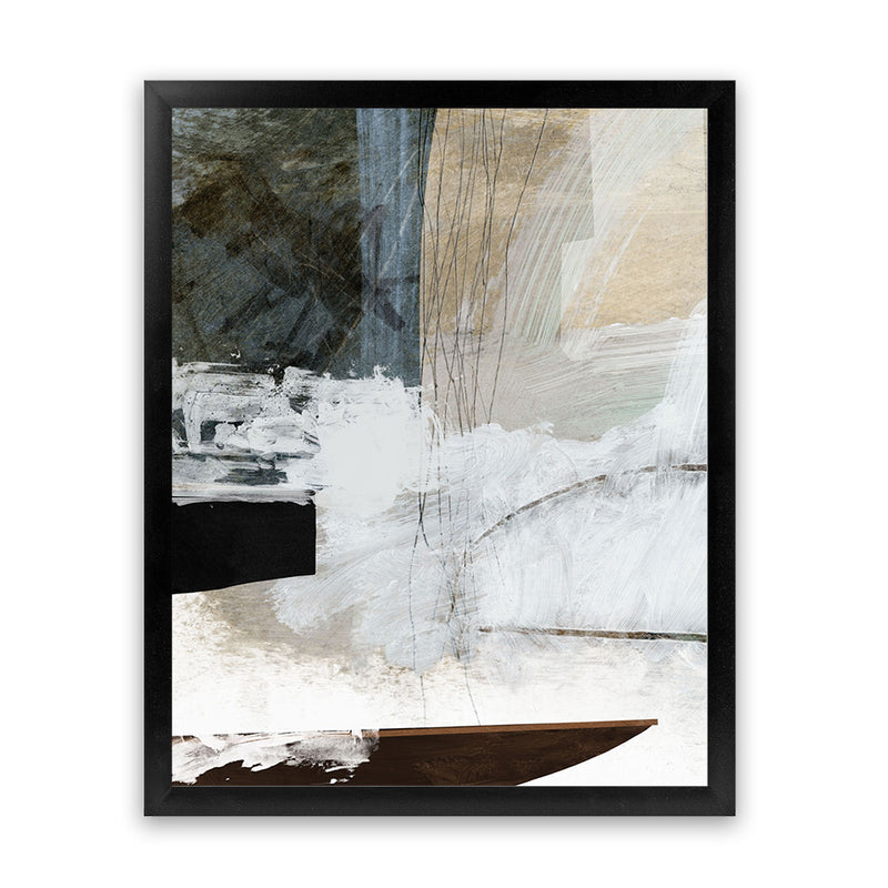 Shop Reach You Art Print-Abstract, Blue, Dan Hobday, Neutrals, Portrait, Rectangle, View All, White-framed painted poster wall decor artwork
