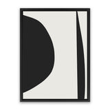 Shop Minimal Black 1 Canvas Art Print-Abstract, Black, Dan Hobday, Neutrals, Portrait, Rectangle, View All-framed wall decor artwork