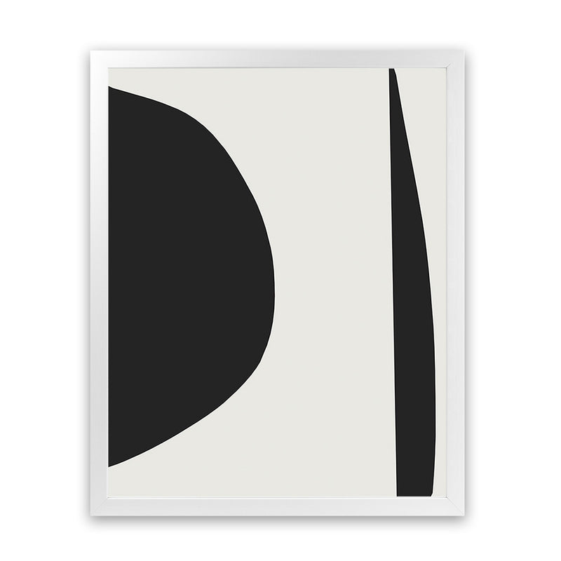 Shop Minimal Black 1 Art Print-Abstract, Black, Dan Hobday, Neutrals, Portrait, Rectangle, View All-framed painted poster wall decor artwork