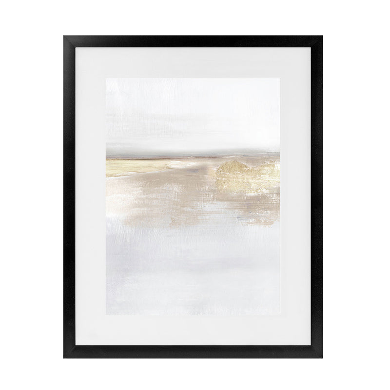 Shop Gold Light II Art Print-Abstract, Dan Hobday, Neutrals, Portrait, Rectangle, View All, Yellow-framed painted poster wall decor artwork