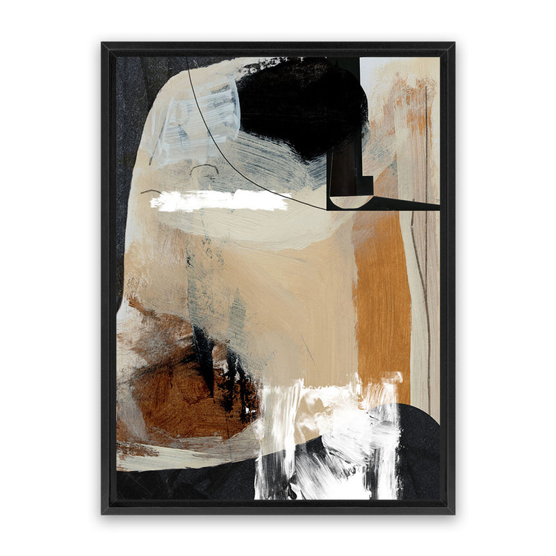 Shop Logical II Canvas Art Print-Abstract, Black, Brown, Dan Hobday, Portrait, Rectangle, View All-framed wall decor artwork
