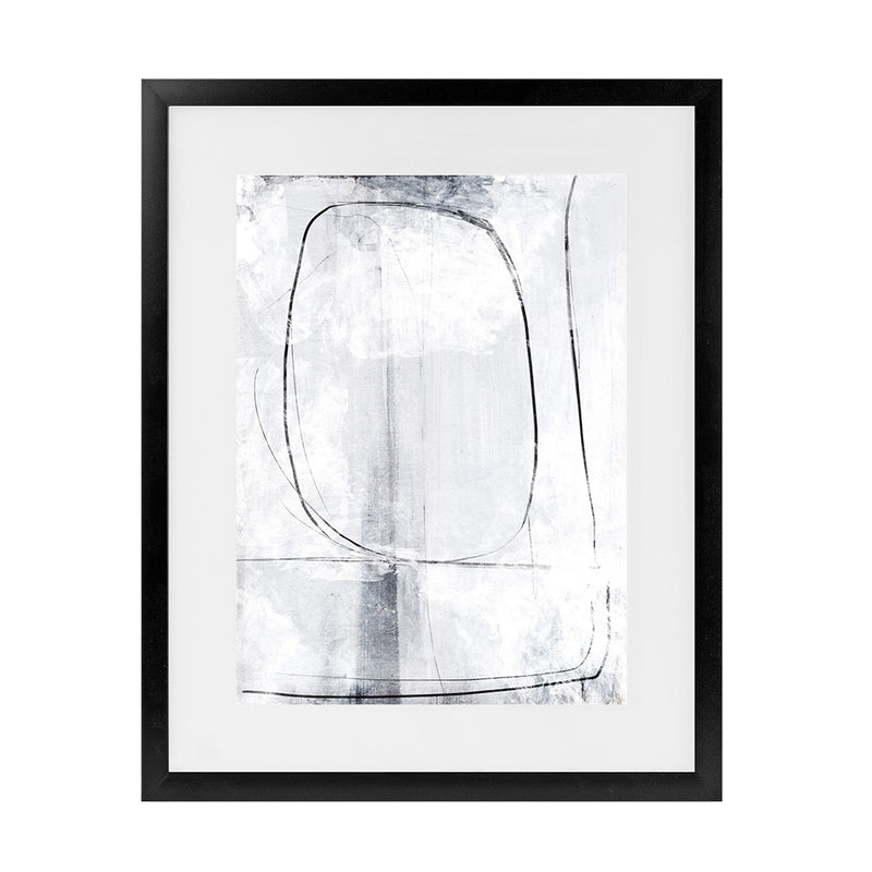 Shop Mood II Art Print-Abstract, Dan Hobday, Portrait, Rectangle, View All, White-framed painted poster wall decor artwork