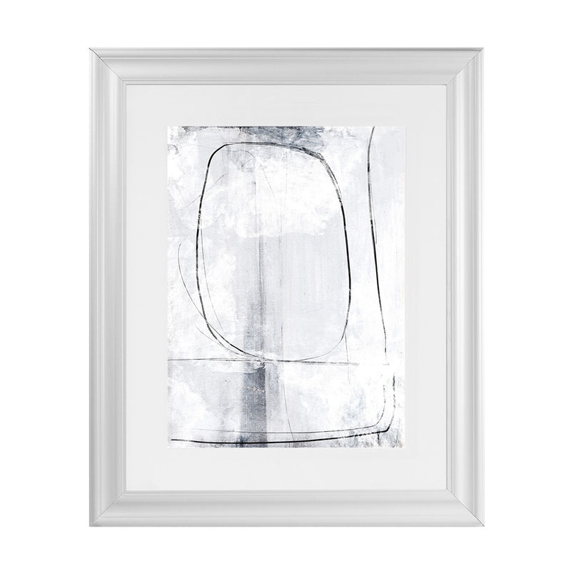 Shop Mood II Art Print-Abstract, Dan Hobday, Portrait, Rectangle, View All, White-framed painted poster wall decor artwork