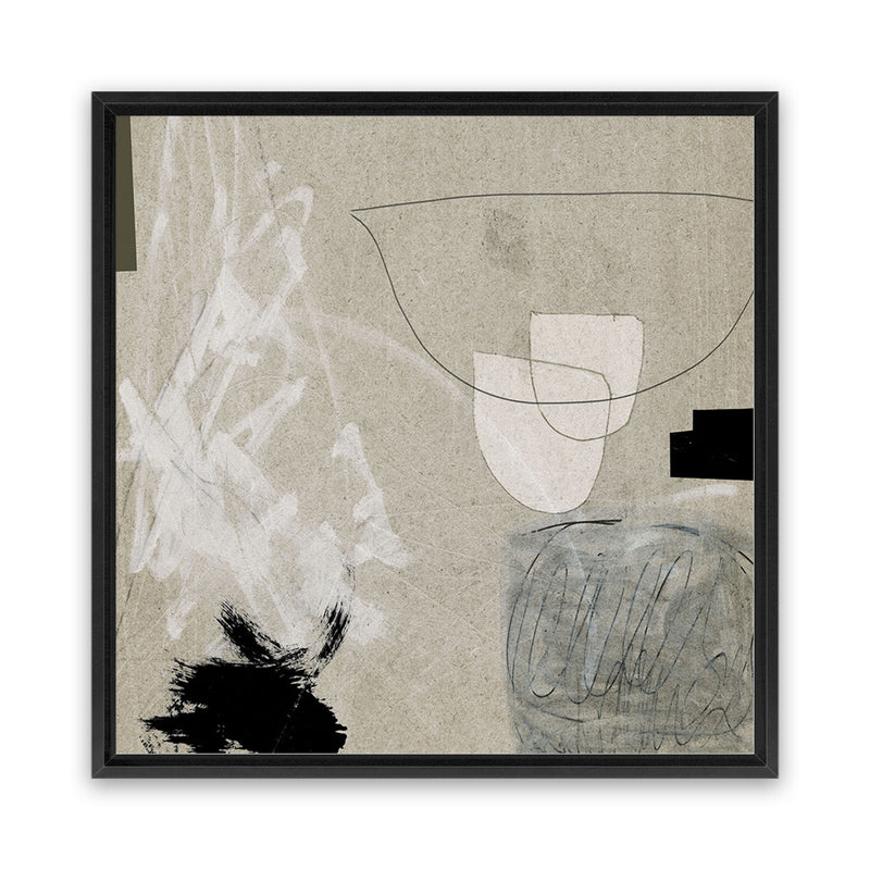 Shop Being (Square) Canvas Art Print-Abstract, Brown, Dan Hobday, Neutrals, Square, View All-framed wall decor artwork