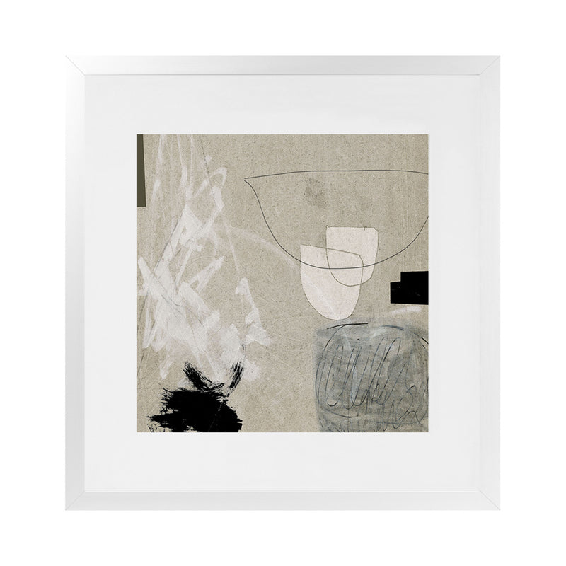 Shop Being (Square) Art Print-Abstract, Brown, Dan Hobday, Neutrals, Square, View All-framed painted poster wall decor artwork