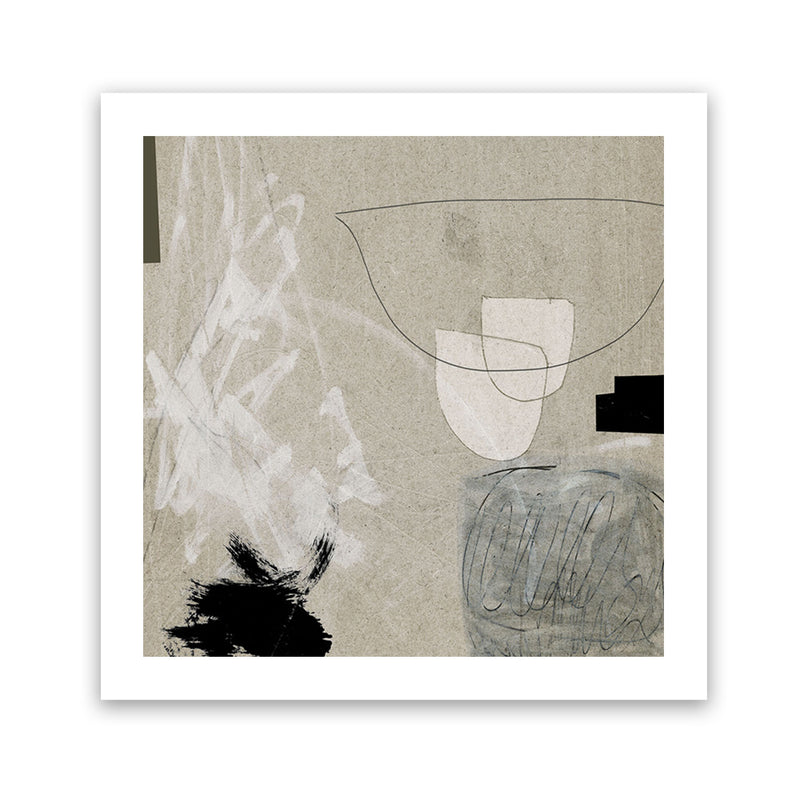 Shop Being (Square) Art Print-Abstract, Brown, Dan Hobday, Neutrals, Square, View All-framed painted poster wall decor artwork
