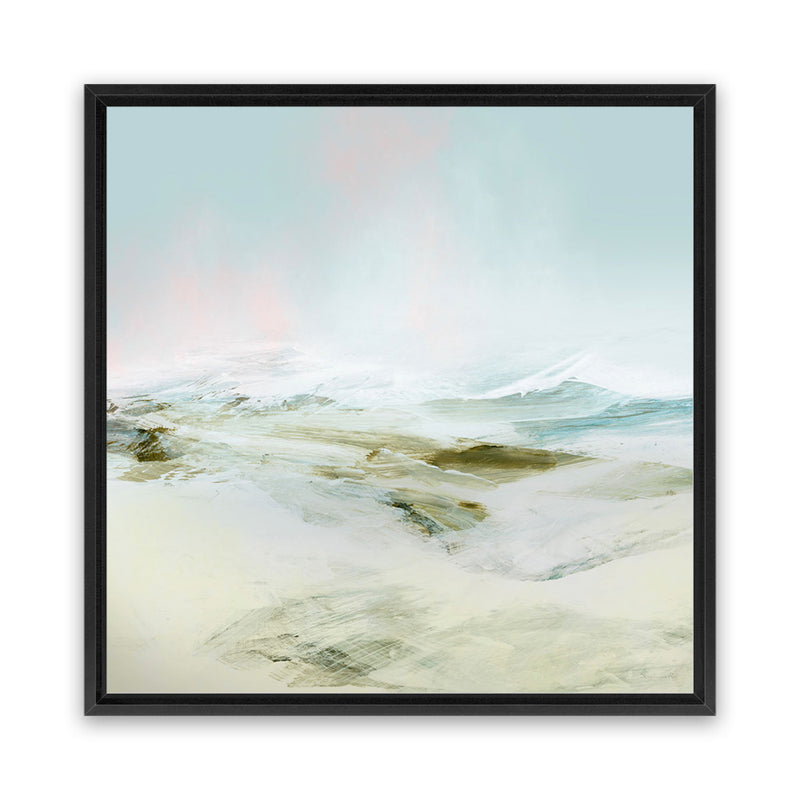 Shop Breathe In (Square) Canvas Art Print-Abstract, Blue, Dan Hobday, Green, Square, View All-framed wall decor artwork