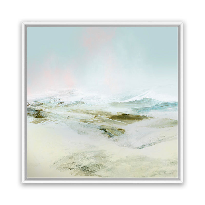 Shop Breathe In (Square) Canvas Art Print-Abstract, Blue, Dan Hobday, Green, Square, View All-framed wall decor artwork