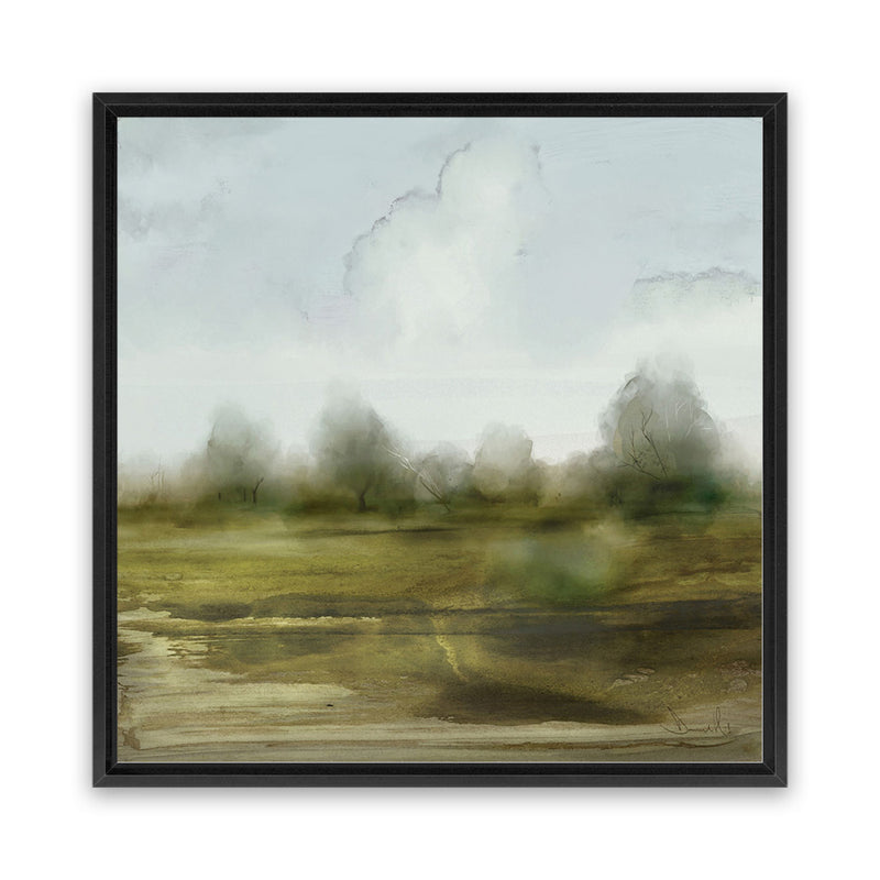 Shop Country (Square) Canvas Art Print-Abstract, Dan Hobday, Green, Grey, Square, View All-framed wall decor artwork