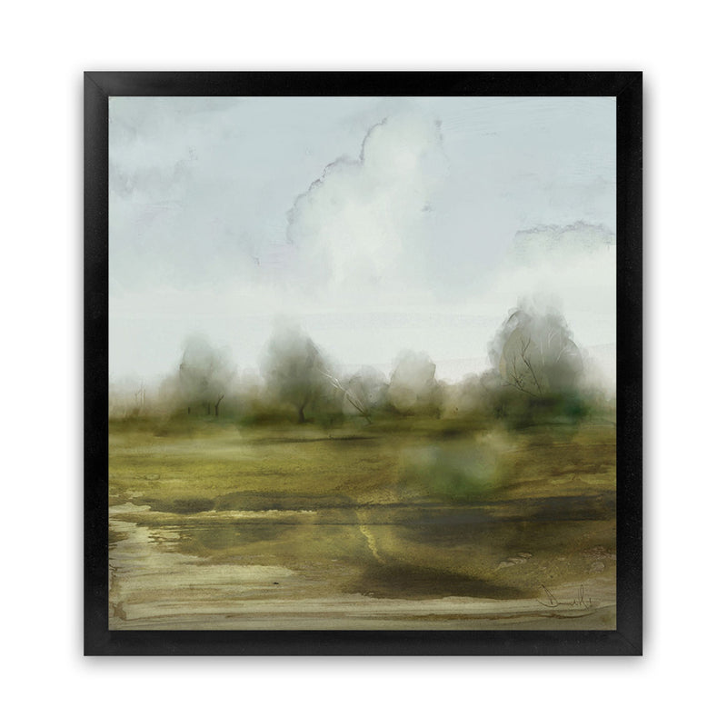 Shop Country (Square) Art Print-Abstract, Dan Hobday, Green, Grey, Square, View All-framed painted poster wall decor artwork