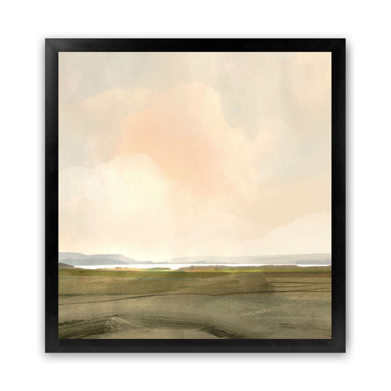 Shop Estuary Dream (Square) Art Print-Abstract, Dan Hobday, Green, Orange, Square, View All-framed painted poster wall decor artwork