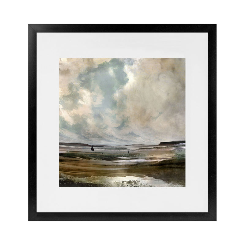 Shop Exmouth (Square) Art Print-Abstract, Blue, Brown, Dan Hobday, Square, View All-framed painted poster wall decor artwork