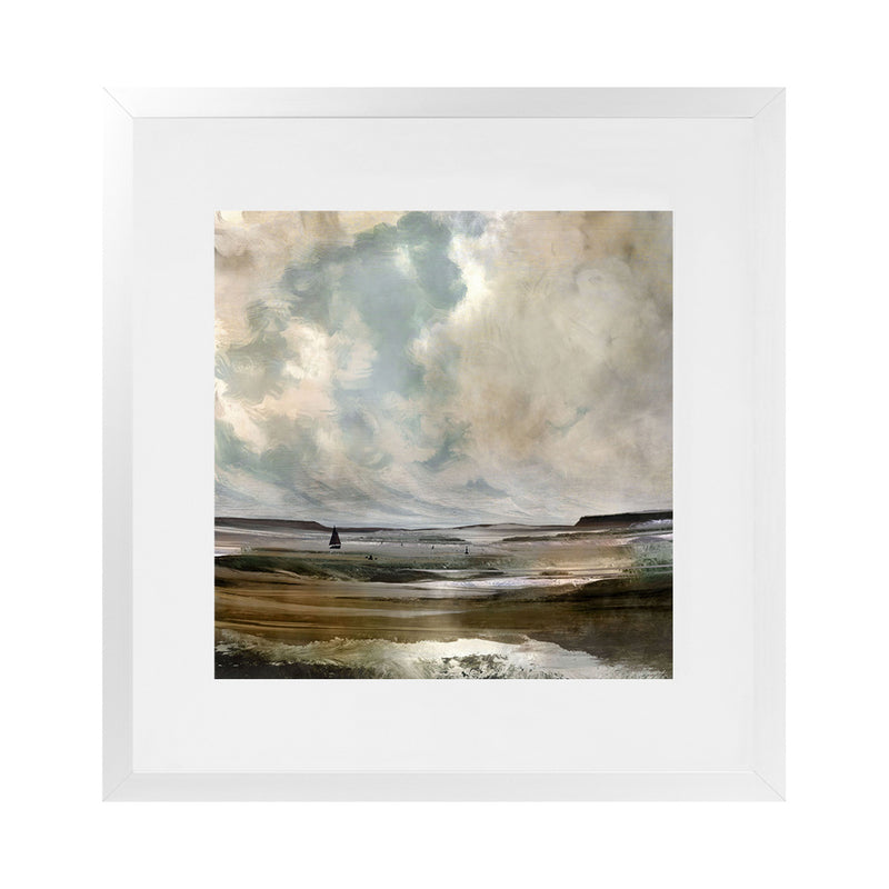 Shop Exmouth (Square) Art Print-Abstract, Blue, Brown, Dan Hobday, Square, View All-framed painted poster wall decor artwork