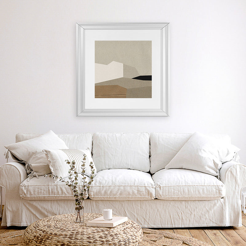 Shop Homeland (Square) Art Print-Abstract, Brown, Dan Hobday, Square, View All-framed painted poster wall decor artwork